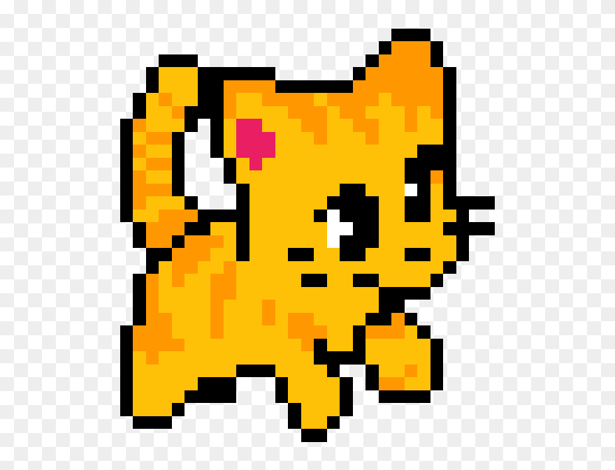 Simple Anime Pixel Art Clipart