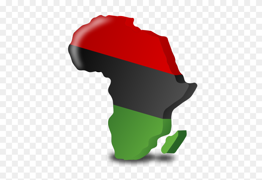 The Pan-african Flag Vector Graphics - Continent Of Africa Clipart - Png Download