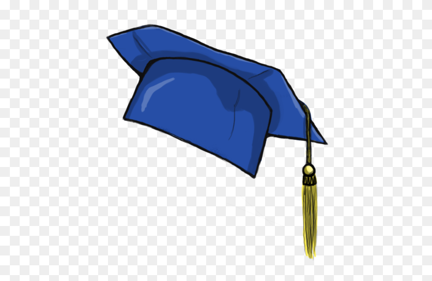 Graduation Cap Transparent - Blue Graduation Cap Png Clipart