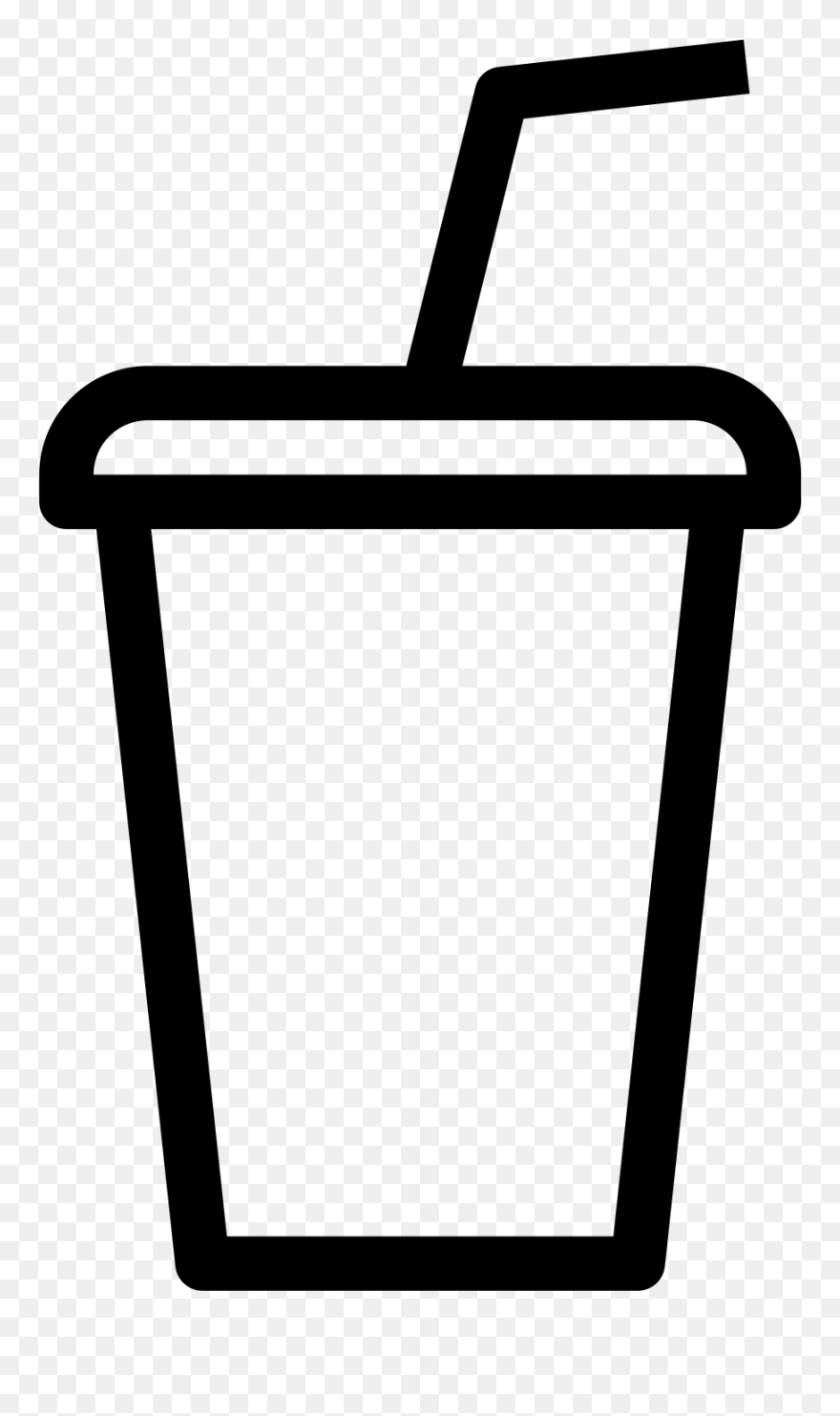 Transparent Soda Clipart Black And White - Png Download