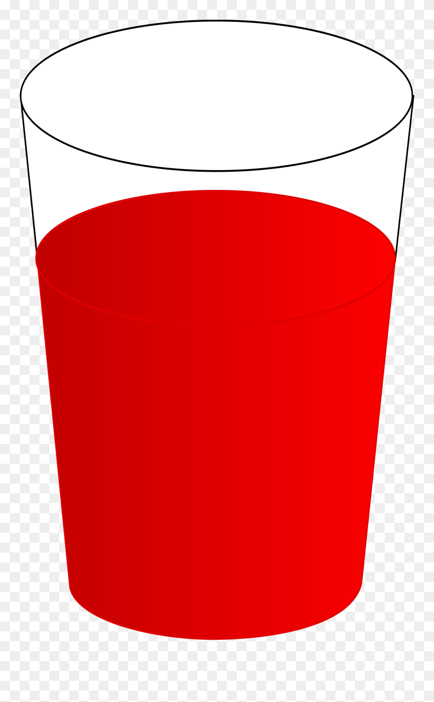 Glass Clipart Red, Glass Red Transparent Free For Download - Red Glass Clipart - Png Download