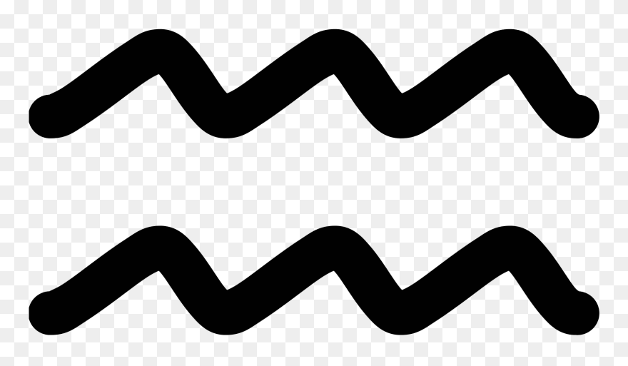Gemini Vector Aquarius - Aquarius Sign Png Clipart