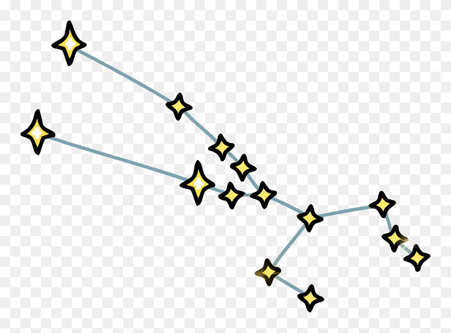 Taurus Constellation Png - Gemini Constellation Transparent Background Clipart