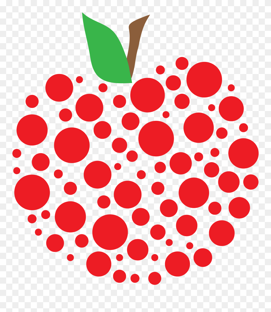 Apple Clipart Polka Dot Clipart Png - Cute School Cute Teacher Clipart Transparent Png