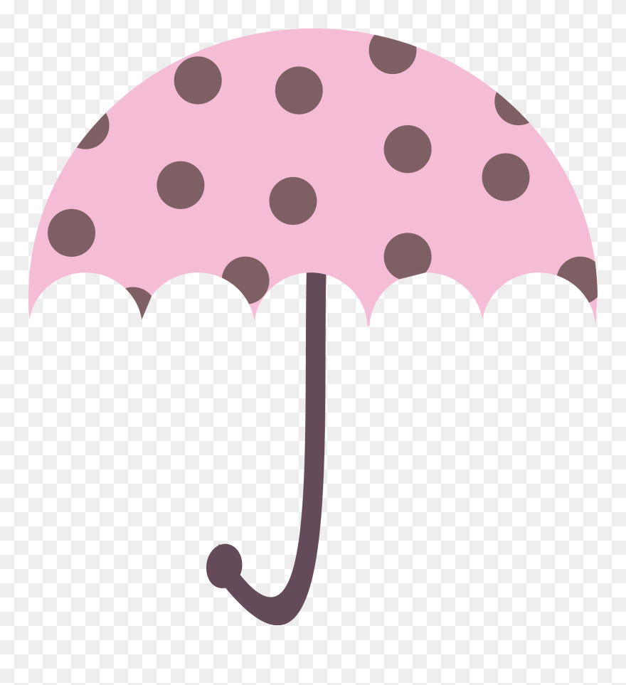 Pink Umbrella Clip Art - Cute Umbrella Clip Art - Png Download