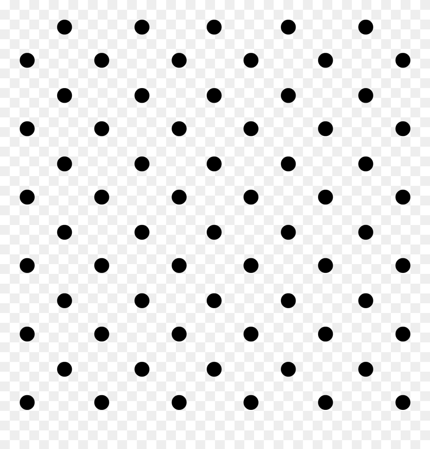 Pattern Clipart Polka Dot Pattern - Black Polka Dot Transparent - Png Download