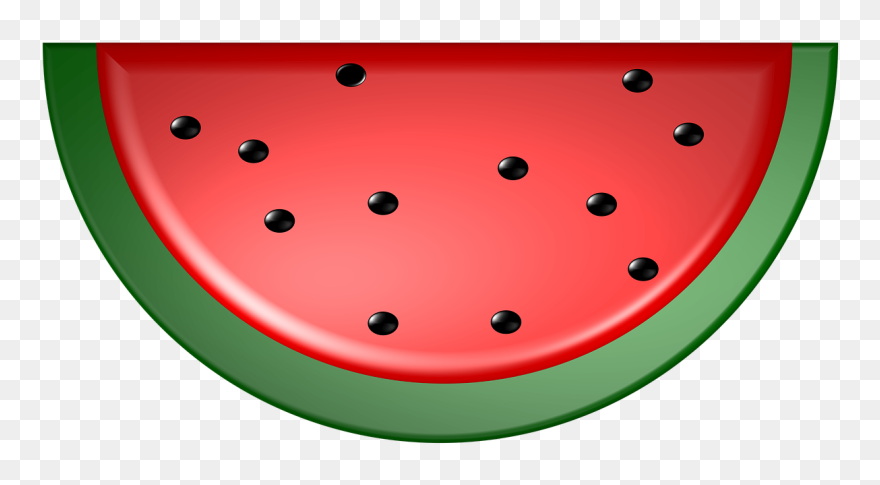 Watermelon Clipart Red Fruit - Circle - Png Download