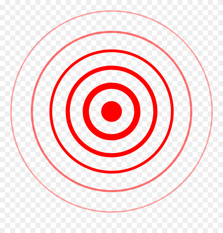 Epicenter Map Symbol / Sign Clipart - Circle - Png Download