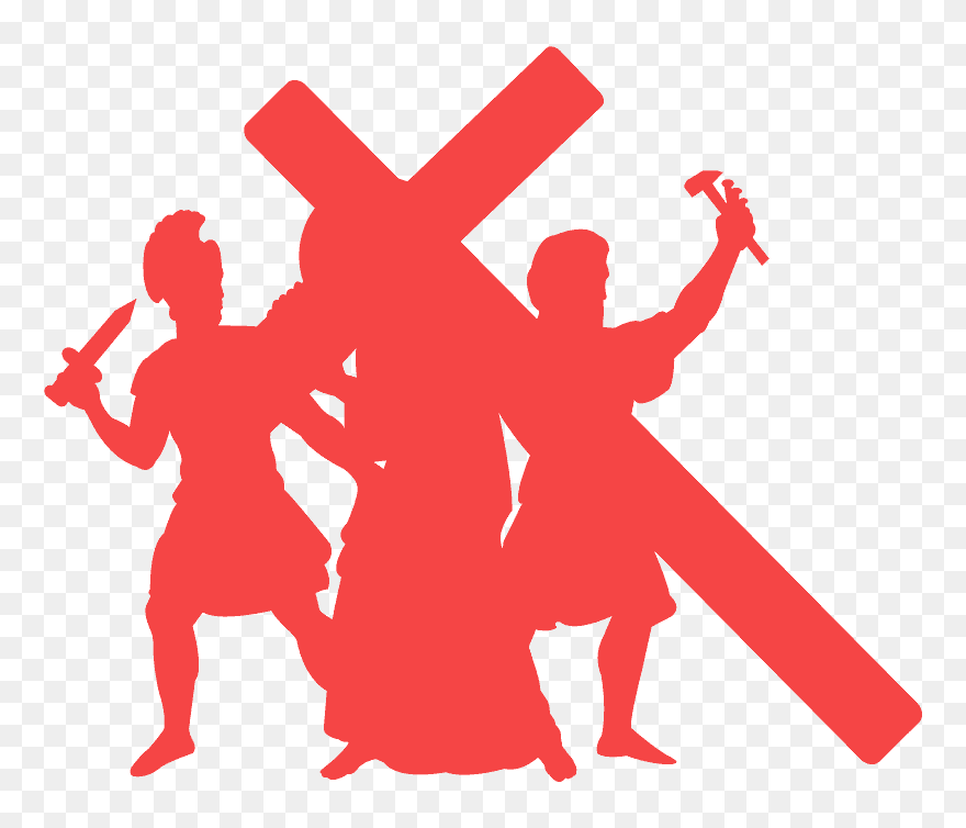 Stations Of The Cross Silhouette Clipart
