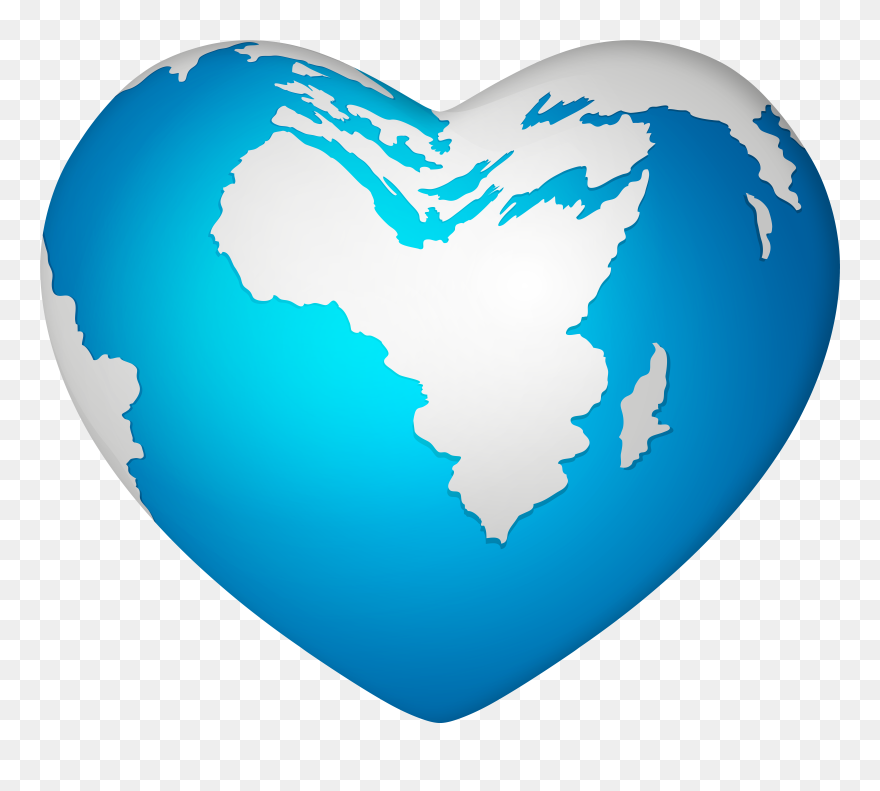 Heart Shape Earth Png Clipart Transparent Png