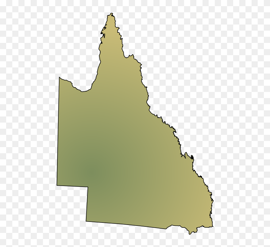 Blank Map Of Queensland Clipart
