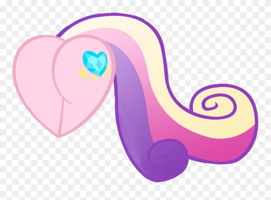 Heart Shape Picture - My Little Pony Cadance Heart Clipart