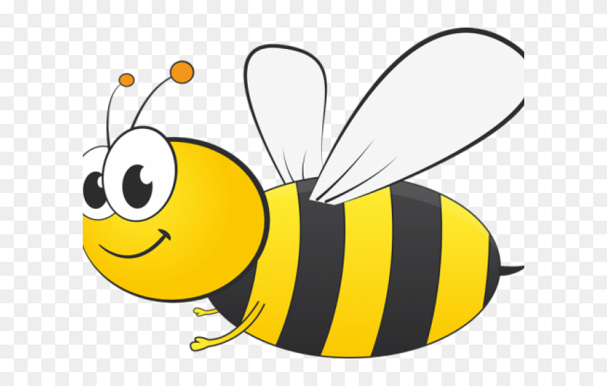 Transparent Snowcone Clipart - Honey Bee Cartoon Drawing - Png Download