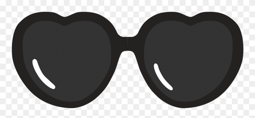 Clipart Sunglasses Heart Shaped Sunglasses - Png Download