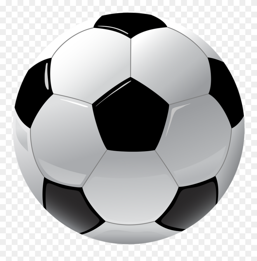 Soccer Ball On A Transparent Background - Soccer Ball Png Transparent Clipart