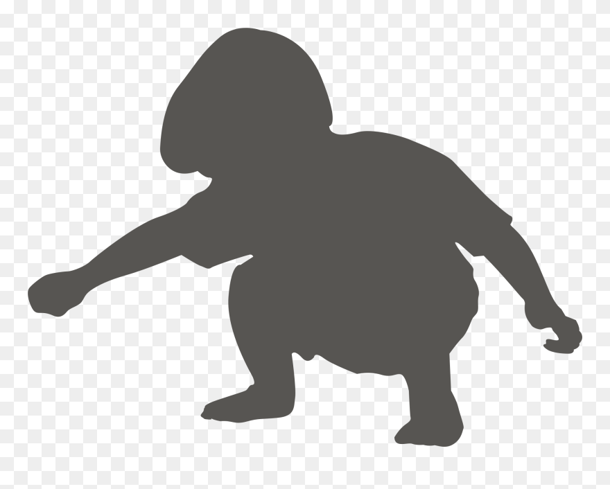 Transparent Kid Drawing Clipart - Kid Drawing Silhouette Png
