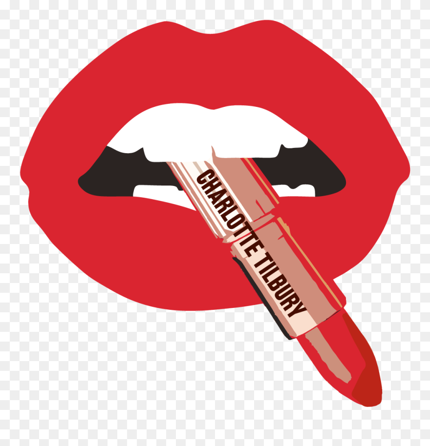 Charlotte Tilbury Clear Make Up Bag Clipart