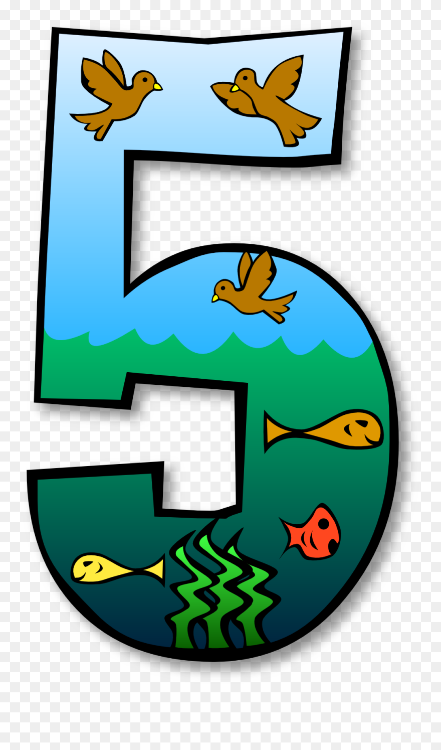 Number 5 Clipart - Png Download