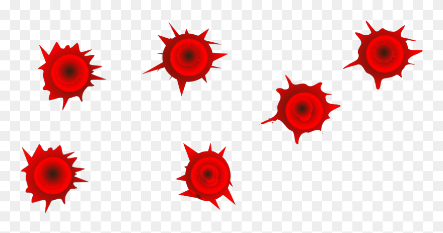 Silhouette Bullet Hole Vector Clipart
