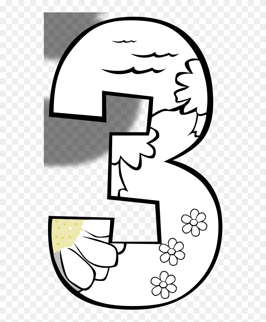 Numbers Png Clipart Black And White Transparent Png