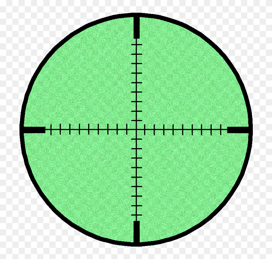Night-vision Crosshairs Image - Night Vision Png Clipart