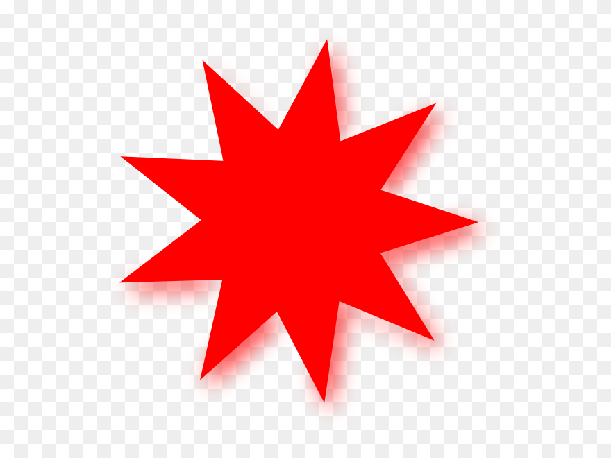 Red Star Clipart - Transparent Star Png Red