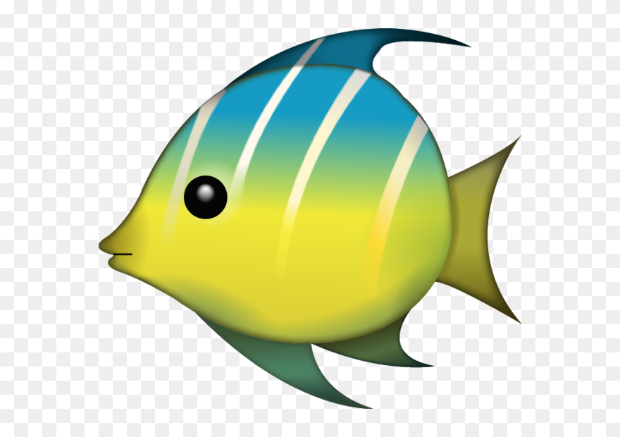 Clipart Images Of Tropical Fish Svg Freeuse Library - Fish Emoji Transparent - Png Download
