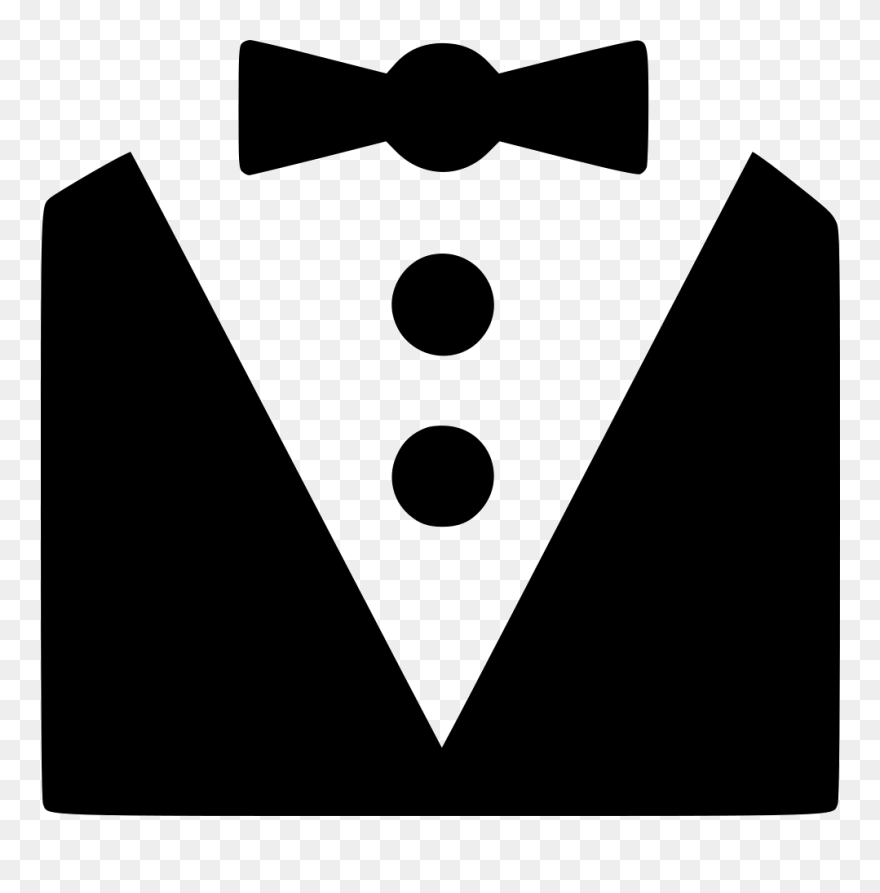 Butler Servant Bowtie - Bow Tie Icon Png Clipart