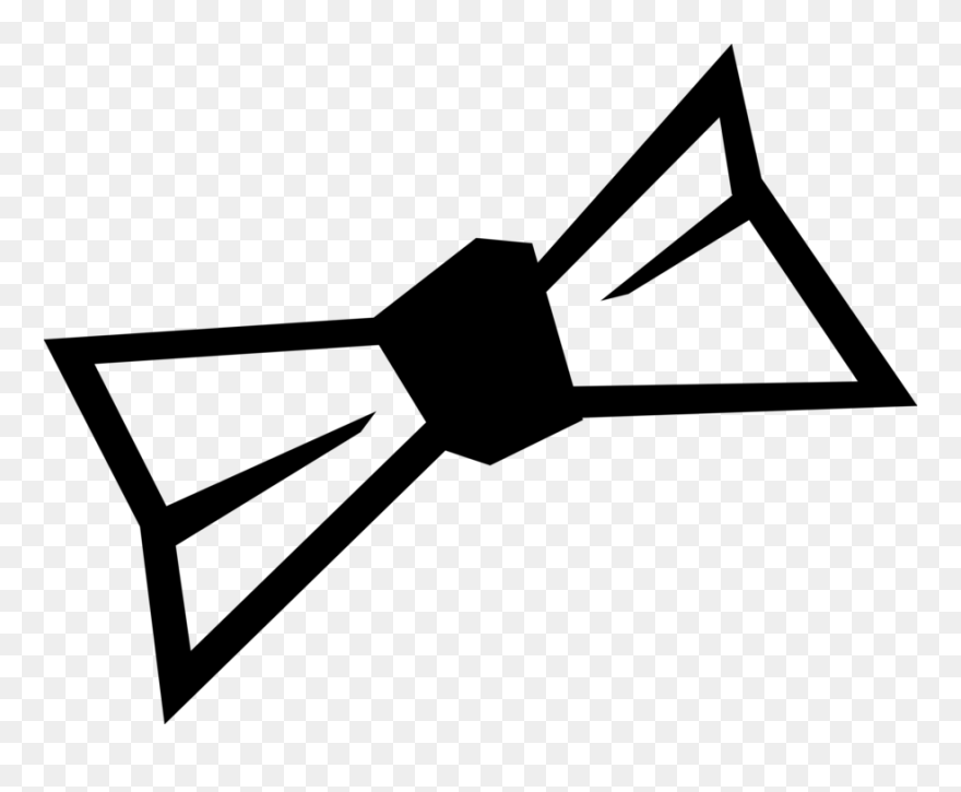 Vector Illustration Of Bow Tie Necktie Clothing Apparel - Бабочка Галстук Пнг Вектор Clipart