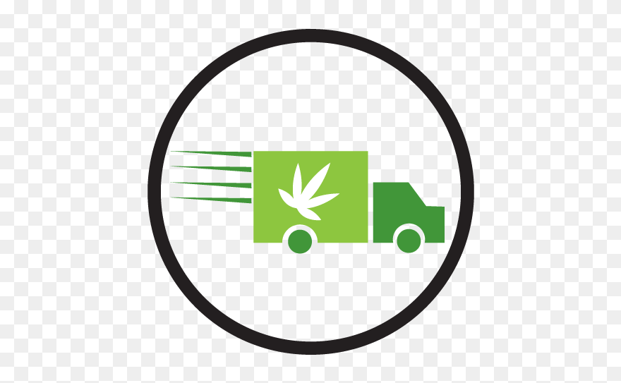 Herban Planet Cannabis Business - Weed Delivery Circle Logo Clipart