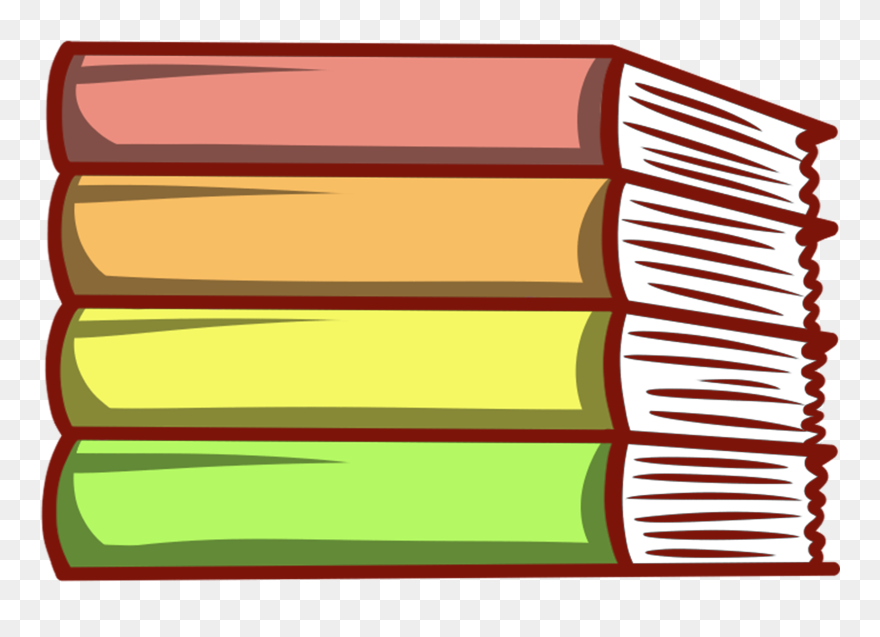Free Book Clipart, Transparent Book Images And Book - Clip Art Stacked Books - Png Download