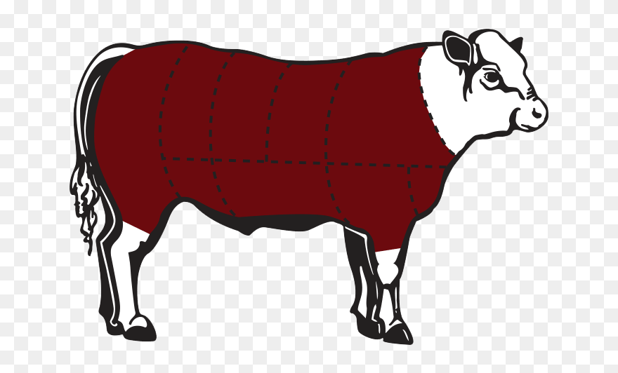 Split Side Of Beef Clipart Svg Transparent Purchase - Cattle - Png Download