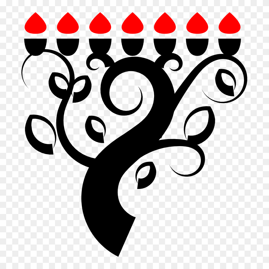 Clipart - Menorah - Clip Art - Png Download