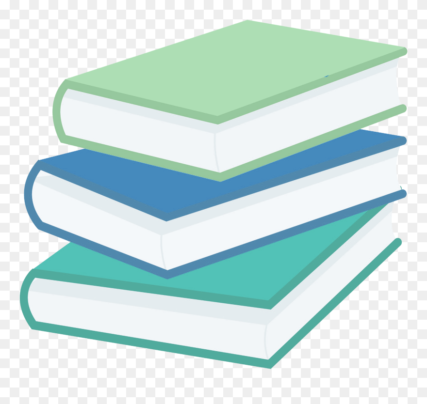 Messy Stack Of Books - Pastel Books Clipart - Png Download