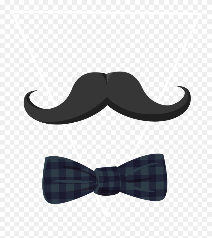 Euclidean Vector Bow Tie Beard Black - Bow Tie Clipart