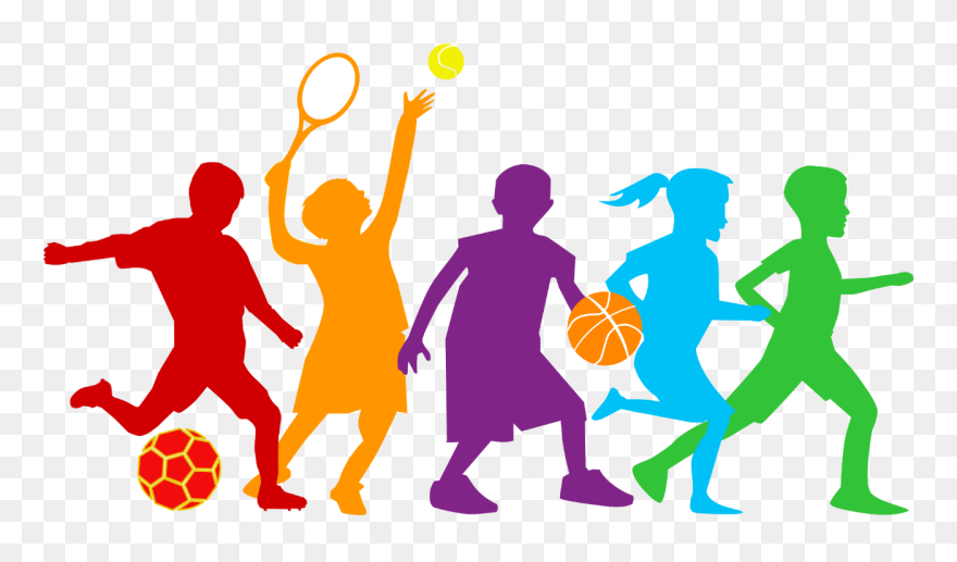Kids Playing Sports Clipart - Png Download
