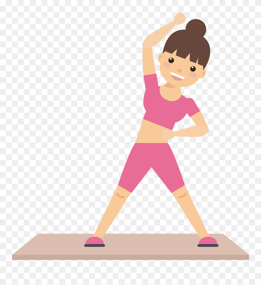 Free Physical Fitness Clipart Svg Free Library Female - Exercise Clip Art Png Transparent Png