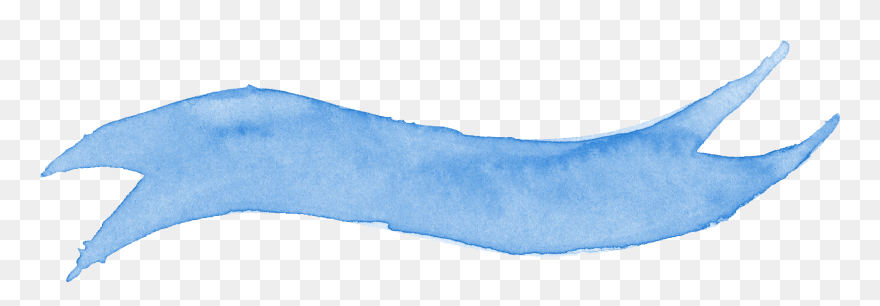 Free Download - Snow - Watercolor Blue Ribbon Banner Clipart