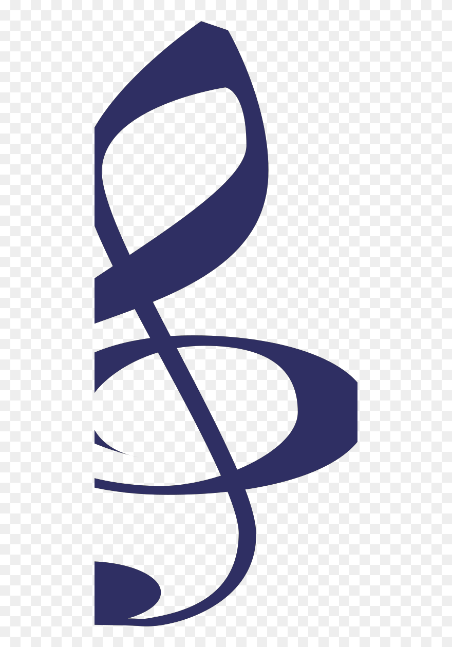 Musical Notes In Navy Clipart