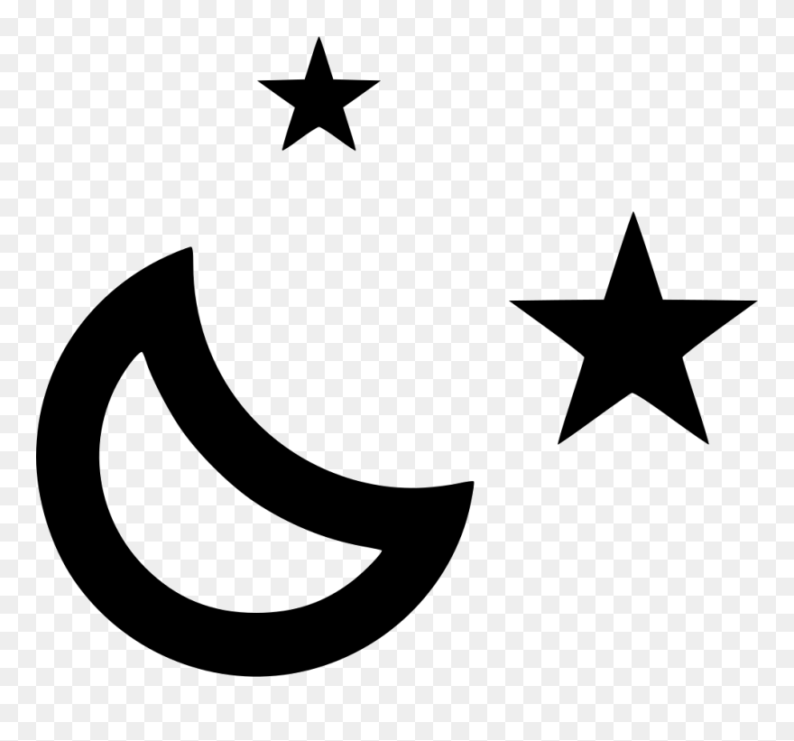 Crescent Moon Stars Evening - National Sports Authority Ghana Clipart
