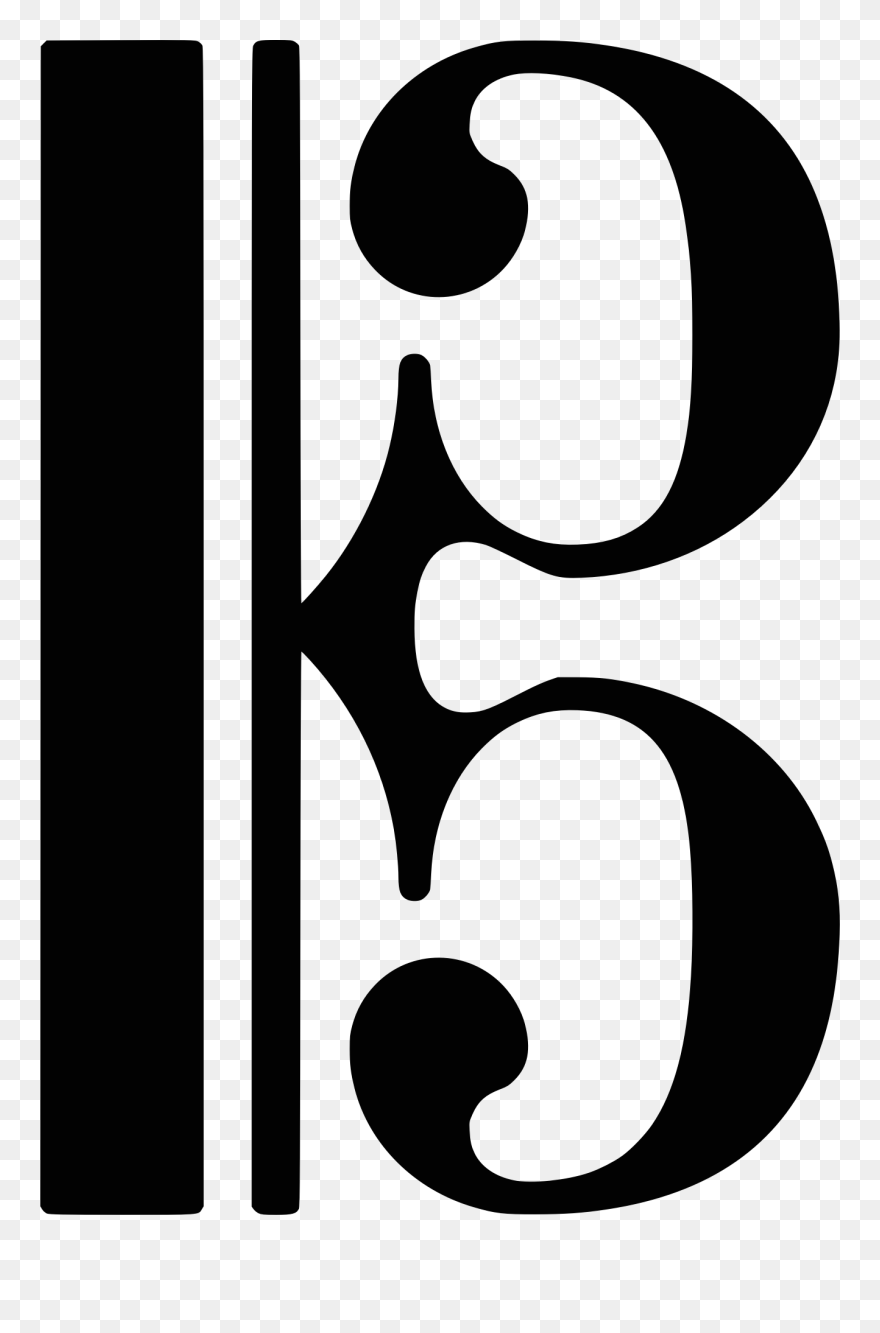 Collection Of Clipart Free - Alto Clef Transparent Background - Png Download