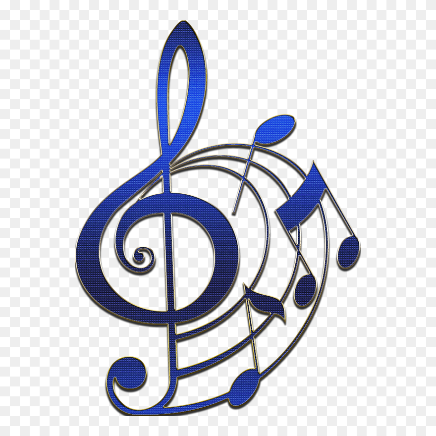 Fancy Treble Clef Clip Art - Png Download