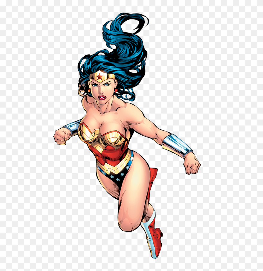 Wonder Woman Superhero Batman The Flash - Comic Transparent Wonder Woman Png Clipart