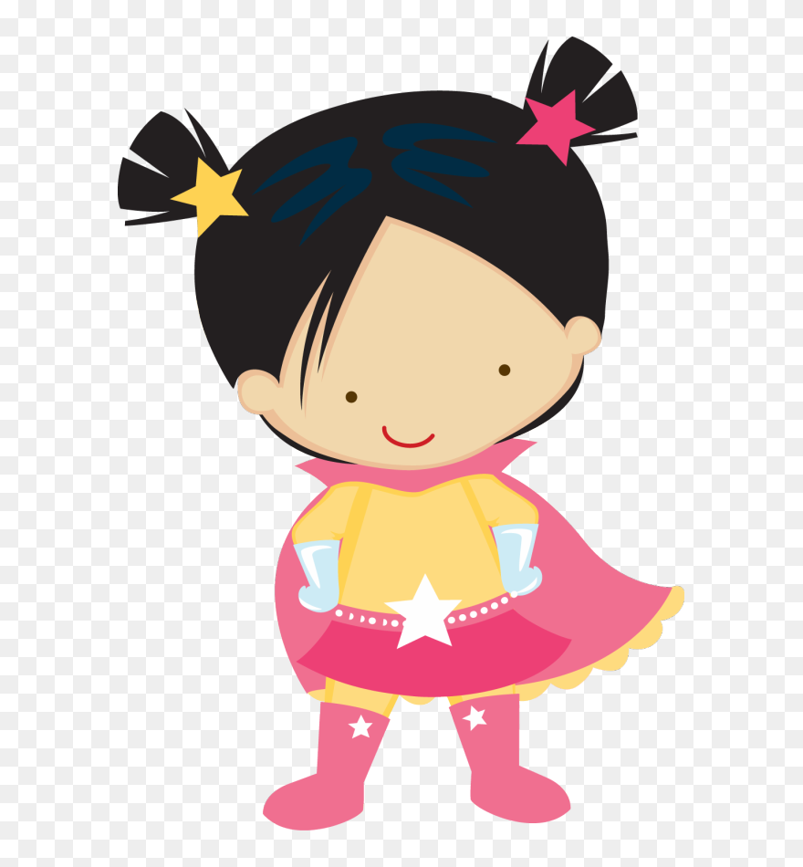 Dibujos Niñas Super Heroes Clipart