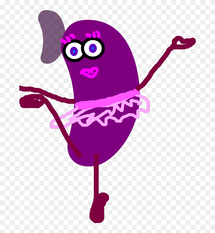 Transparent Pink Jelly Beans Clipart