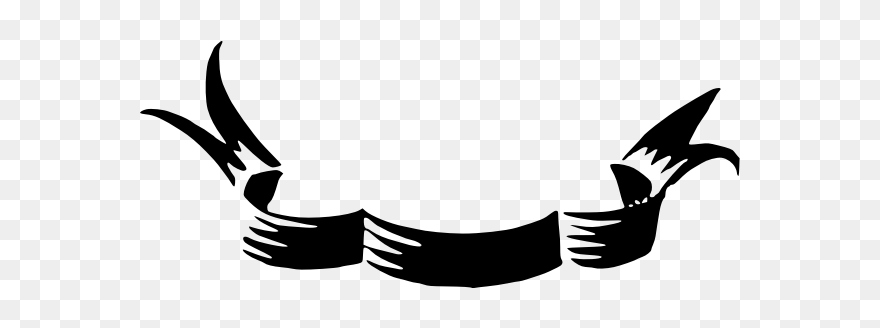 Black Ribbon Image - Candles Silhouette Clip Art - Png Download