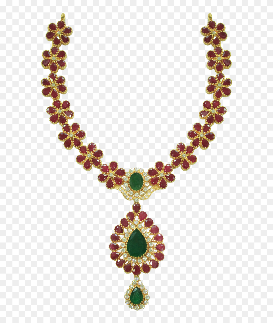 Sanghi Jewellers - Black Stones Gold Mix Necklace Clipart