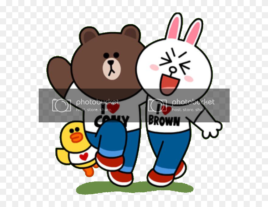Transparent Shopaholic Clipart - Line Friends Cony And Brown - Png Download