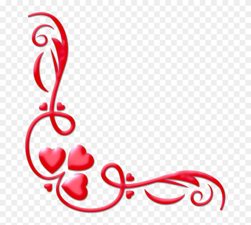 Heart Valentines Day Border Png Image - Valentines Day Border Clipart