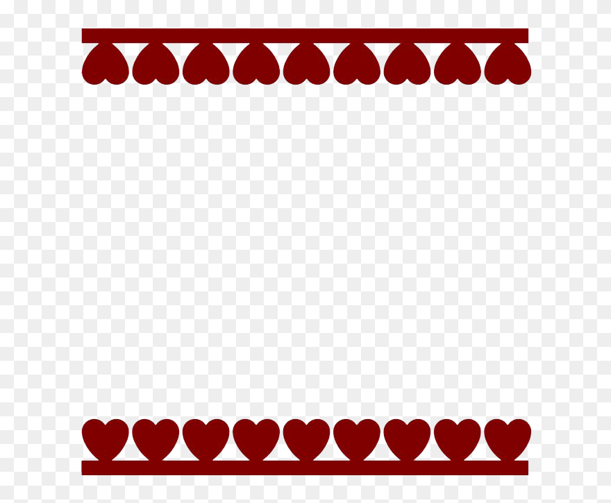 Valentines Day Border Png File - Clipart Valentine Day Border Transparent Png